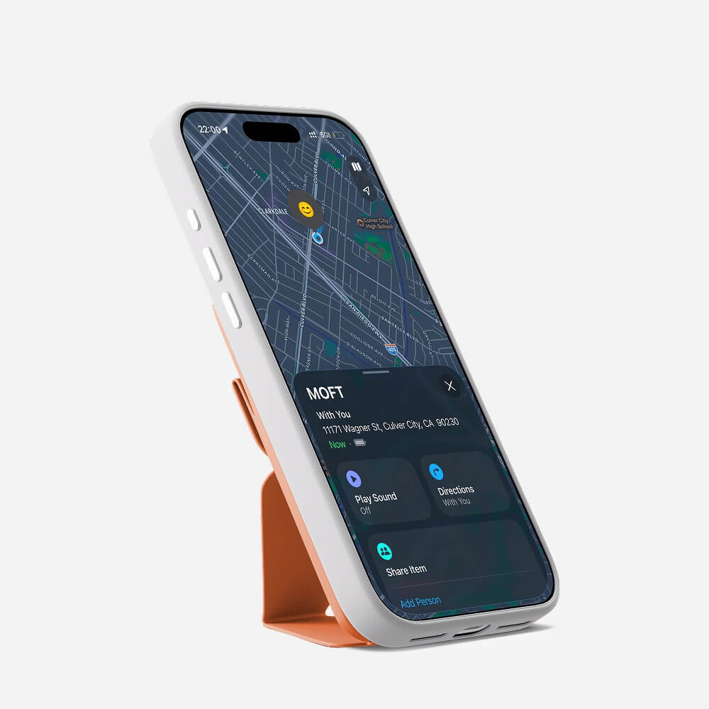 MOFT Trackable Snap-On — magnetyczny portfel i stojak z Apple Find My